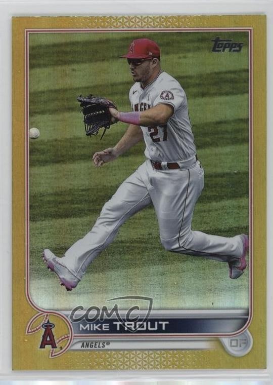 2022 Topps Series 1 Gold Foil Mike Trout #27 0p35