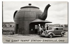 Vintage STYLE NEW REPRO 1930s RPPC-GIANT TEAP...