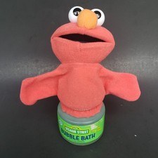 Vintage 1997 Sesame Street Elmo Bubble Bath Applause Plush Cloth Hand Puppet