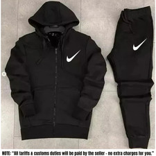 Men's Nike Hoodie Full Zip 2 Piece Tracksuit Sportswear Fleece Hoodie Tracksuit