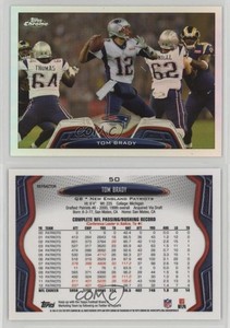 2013 Topps Chrome Refractor Tom Brady #50