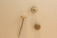 LECOULTRE WATCH CROWN 14K YELLOW DUSTPROOF  sale is for  1 --4.0mm tap 10