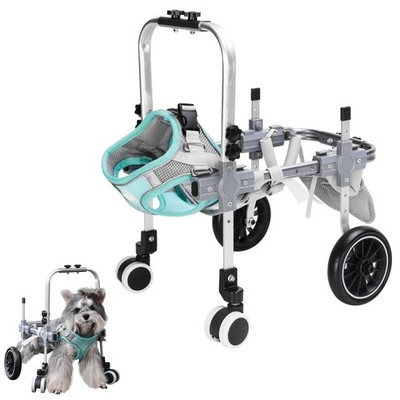Ptwsf Dog Wheelchair For Back Legsadjustable Pets Cart Mobility Aids For Little
