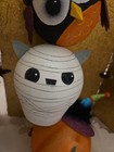 PIER  1 One VTG PUMPKIN MUMMY OWL STACK Glitter 19” Bottom No Eyes, Or Mask. — photo 4