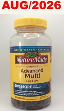 Nature Made Advanced Multi Gummies Supplement for Him, Mixed Berry, 195 Count