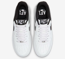 Nike Air Force 1 '07 LV8 Summit White Metallic Silver Black Men's Size 7.5 - 13