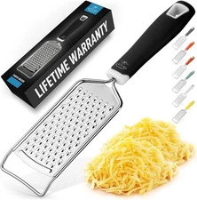 Stainless Steel Cheese Grater - Rust-Proof Handheld Zester