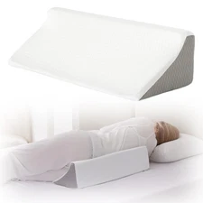 Wedge Pillow for Side Sleeping, Comfort Foam Back Pillow for Side Sleeper, Be...