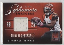 2014 Panini Elite Sophomore Swatches 12/99 Giovani Bernard #4 0v9