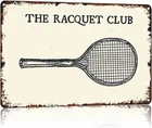 Vintage Tennis Print Aluminum Metal Tin Sign Wall Decor 8x12 Inch