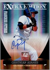 2011 Donruss Elite #10 Cristhian Adames Franchise Futures Signatures #/535