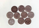 Lot of 10 Barber Dimes 1890s–1910s – 90% Silver – Mixed Dates & Grades