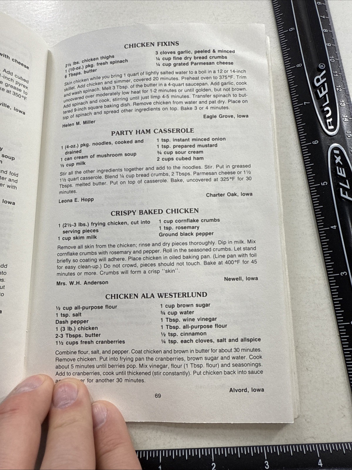 Iowa Holiday Cookbook Christmas ethnic VTG Dutch Raisin cookie Danish Abelskiver