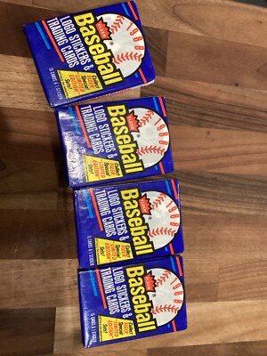 1988 Fleer Baseball Wax Packs (15 Cards Per Pack)Factory Sealed!! 4 Packs