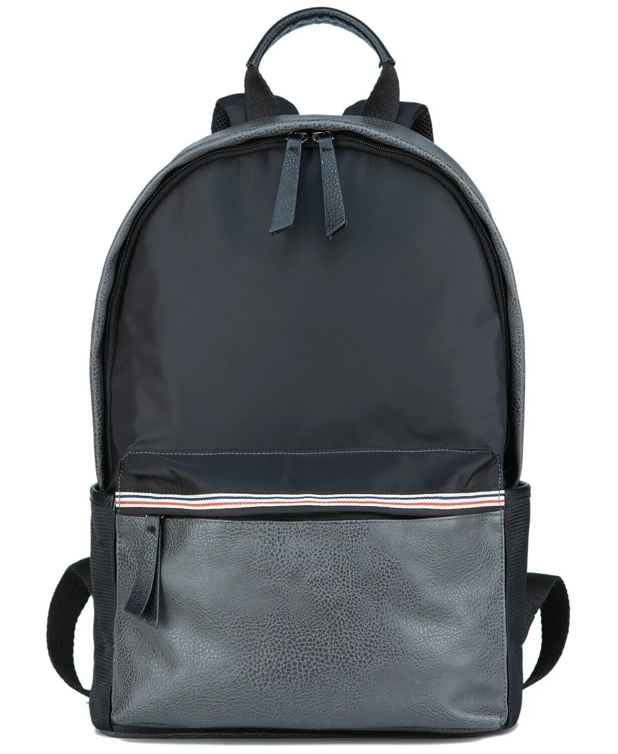 Мужской рюкзак для ноутбука из искусственной кожи с цветными вставками 15, черный и коричневый, 70 долларов за штуку