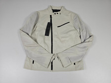 Replay Herren  Leder Jacke Leather Jacket Weiß  Größe L  4A