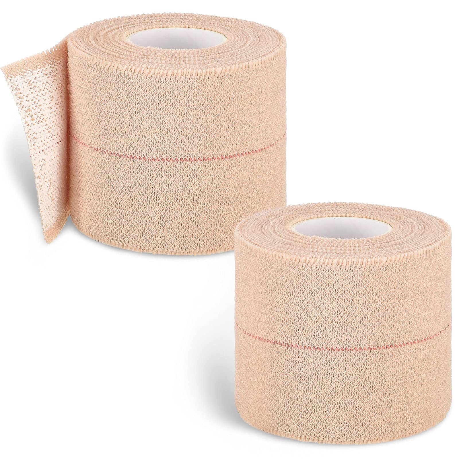 2 Rolls Adhesive Elastic Tape Bandage Tape Wrap Flexible Stretch Bandages for...