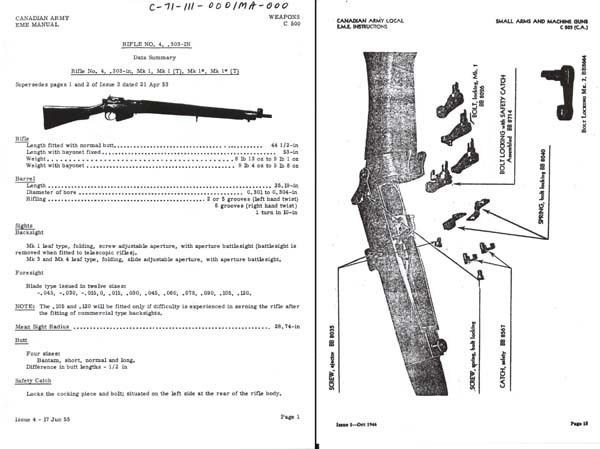 non・no 1987年 No.4 Lee Enfield No4 Rifle - Bolt Components - NOS & Used