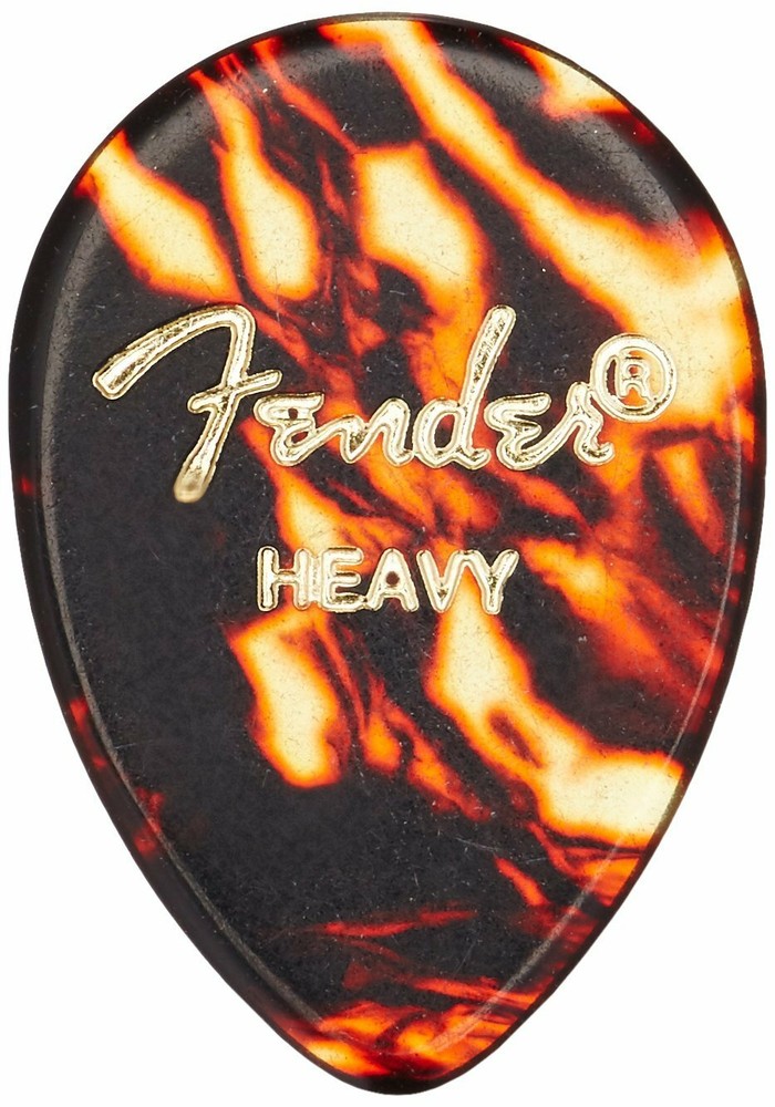 Fender 358 Classic Celluloid Heavy Shell Guitar Picks 12-Pack  