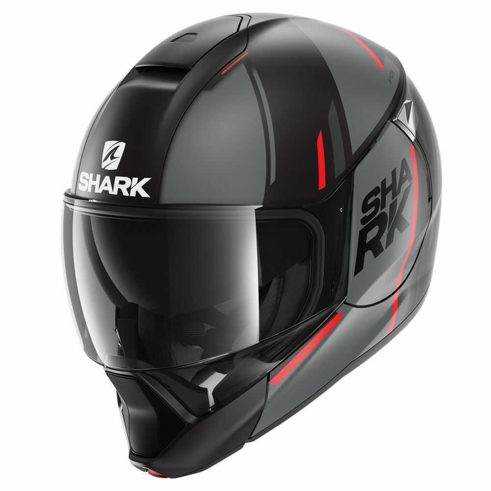 Motorcycle Helmet Shark Evojet Vyda Black Anthracite Red Size XL 
