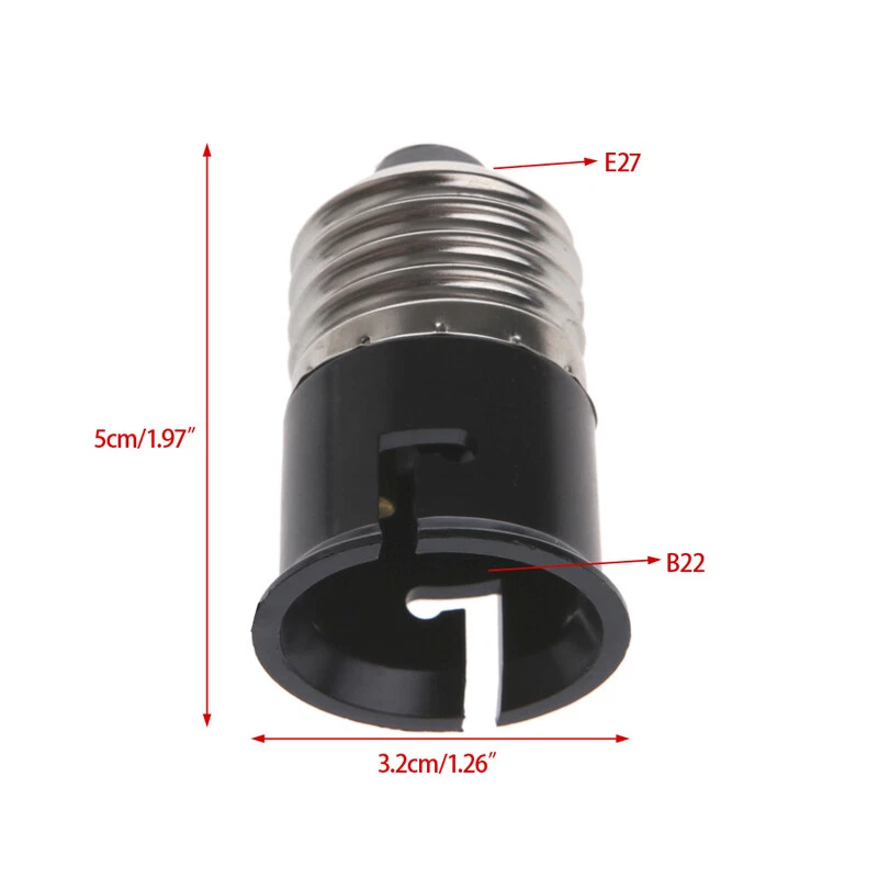 4/6/8 Pcs/Set E27 To B22 Bayonet Screw Lamp Light Bulb Converter Adapter Holder - Image 3 of 4