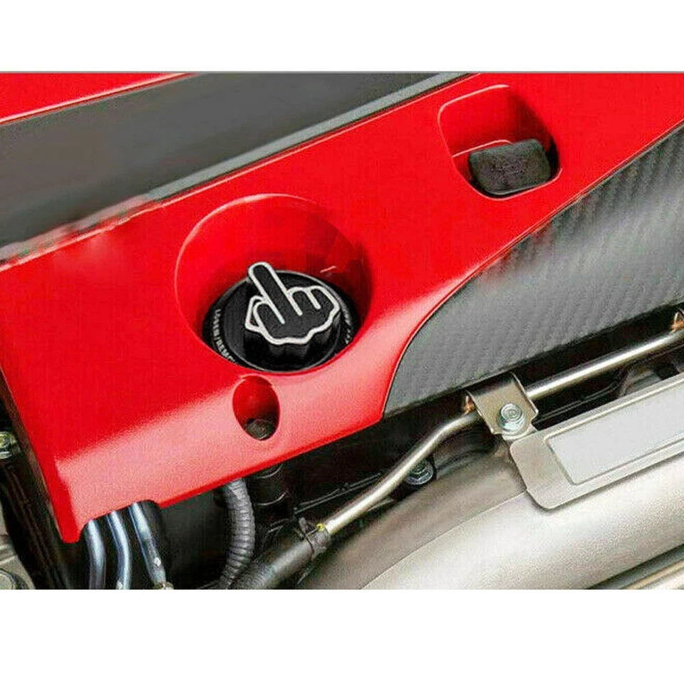 For Honda Civic Accord Car Accessories Screw-in Oil Filler Tank Cover Cap Black - Image 4 of 4