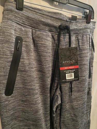 Spyder Sweatpants Menâs Joggers Black Grey Size M NWT (L) | eBay