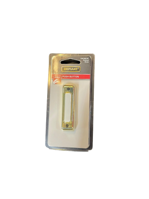 Defiant Wired Doorbell Push Button Polished Brass 1008 626 451