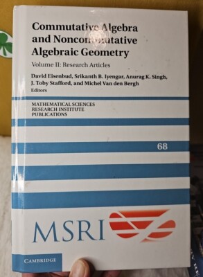 Commutative Algebra Noncommutative Algebraic Geometry Volume 2 Re  9781107149724