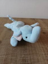 Ty Teenie Beanie Babies Vintage - Peanut the Elephant 1993 Light Blue