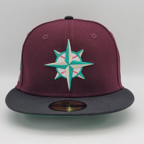 New Era 59Fifty Seattle Mariners 30th Anniversary Patch Hat 7 1/8 Hat Club - Afbeelding 1 van 12