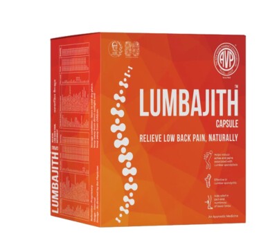 AVP Lumbajith 100 Caps Low-Back Pain Sciatica Lumbar -Spondylosis -Vertebrae