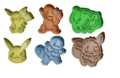 Pokemon Ausstechformen + Insert - ca. 8cm