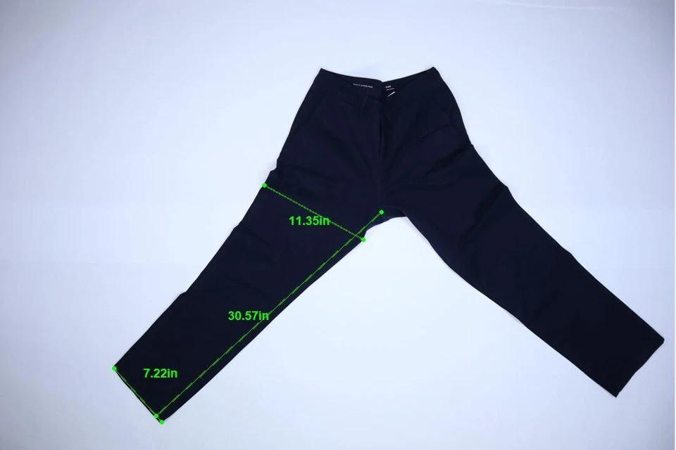 DL1961 Hombres Chaquetón Azul 5 Bolsillos Elastizados Iván Pantalones Chinos Ajustados Pantalones 35 x 32 Foto 4 de 4