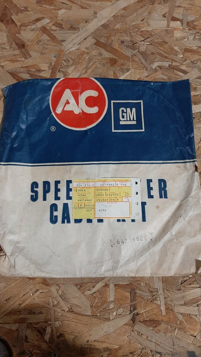 1978-1980 BUICK & CHEVROLET SPEEDOMETER CABLE KIT; NOS OEM 1978-1980 BUICK & CHEVROLET SPEEDOMETER CABLE KIT; NOS OEM