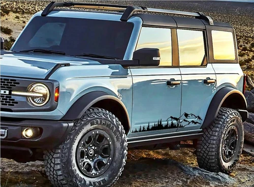 Graphics Forest Mountain Car Side Stickers For All Models Vinyl Decals Custom - Bild 4 von 9