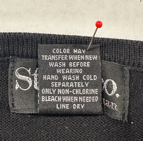 Black Cardigan Sweater By Style&Co Embellished Neckline Size 1X - Picture 3 of 7