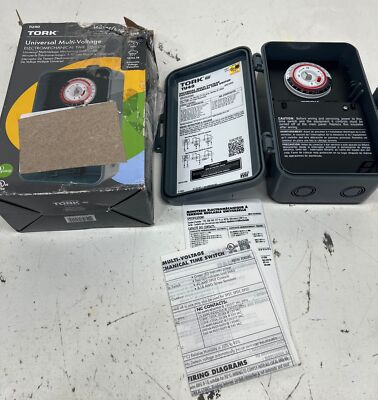 Tork 40 Amp Universal Multi Voltage 24 Hour Mechanical Time Switch TU40