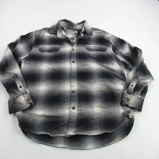 Jachs Shirt Mens Large Button Front Plaid Pockets Long Sleeve Outdoors
