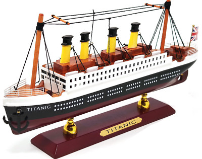 Modell Holz Nussbaum Nave Kreuzfahrtschiff Titanic 1912 Dekoration Haus Ornament