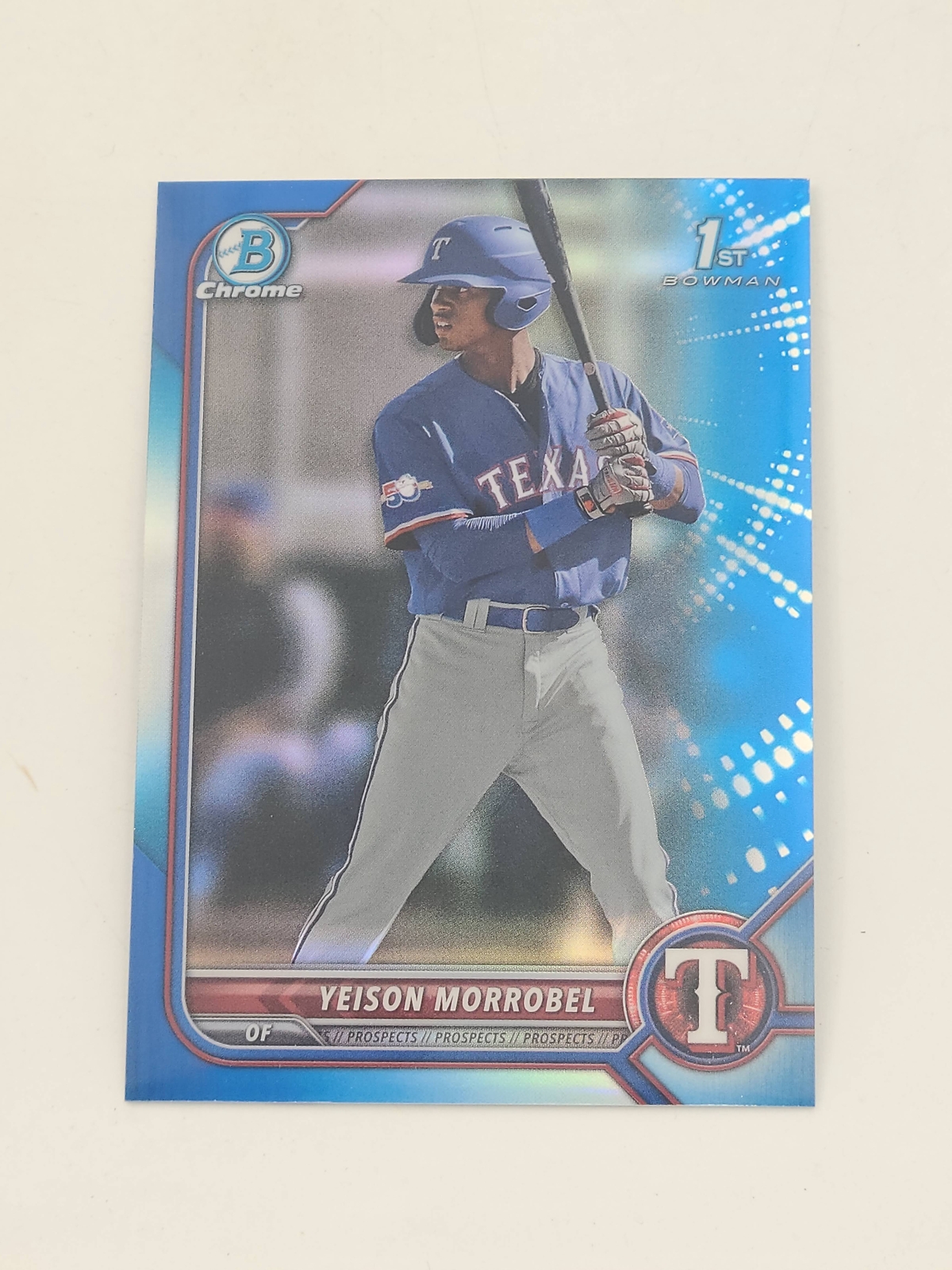 2022 Bowman Chrome #BCP-200 Yeison Morrobel Prospects Blue Refractor #/150