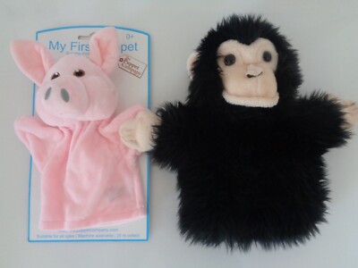 puppet company Handpuppe Schwein meine erste Puppe und Affe