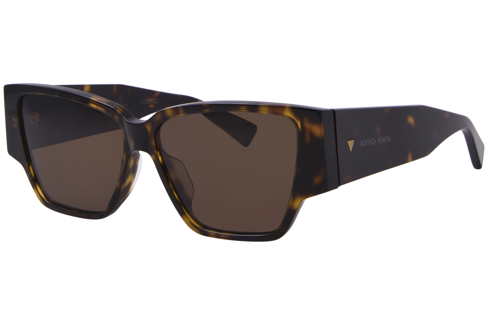 Bottega Veneta BV1285S 002 Sunglasses Womens Havana/Brown Rectangle Shape 57mm