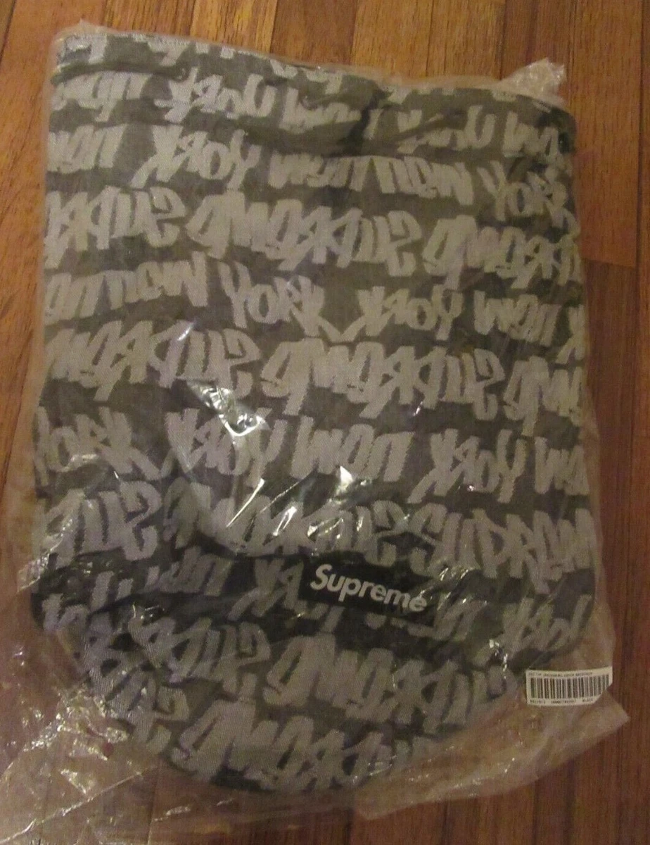 Supreme Fat Tip Jacquard Denim Backpack Black SS22 Supreme New