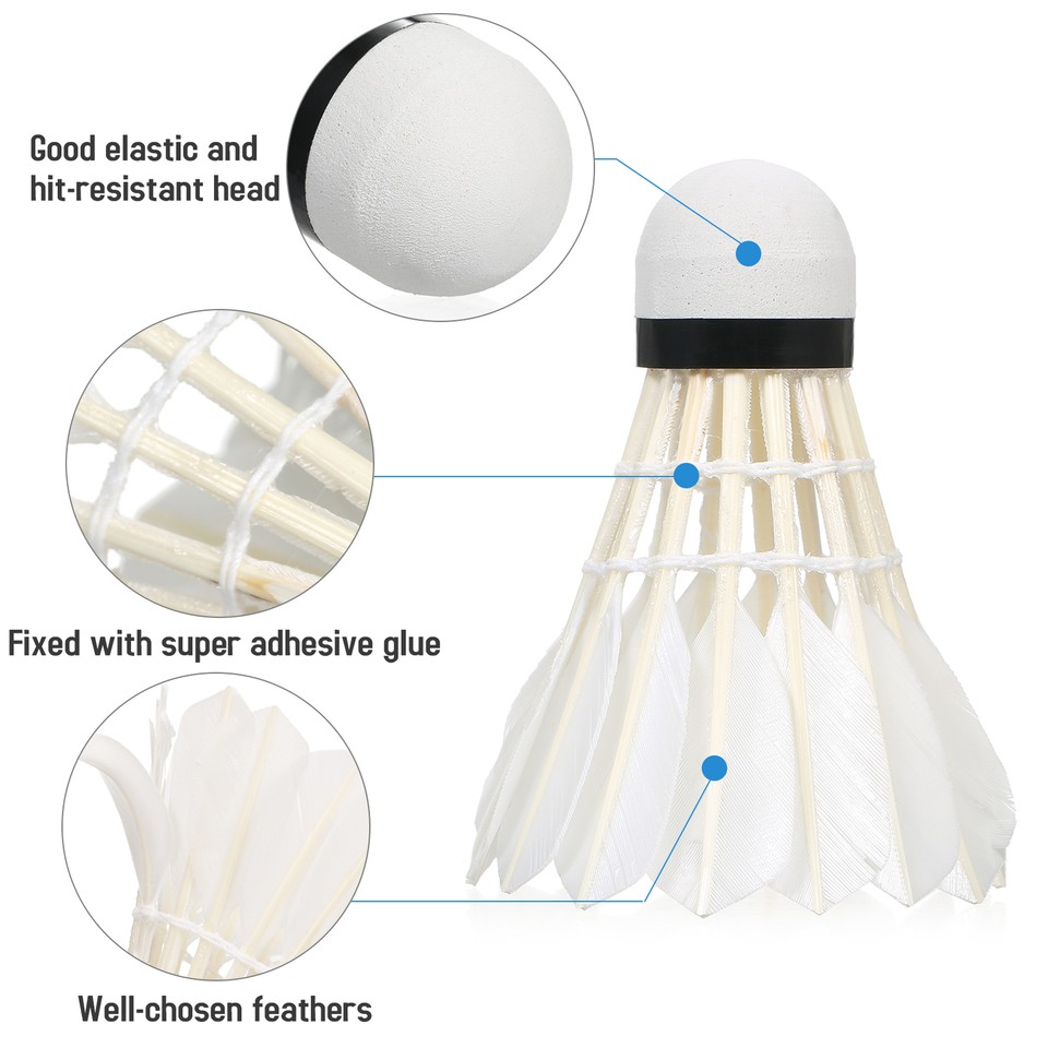 3pcs Badminton Shuttlecocks Indoor Sports Badminton Balls Windproof