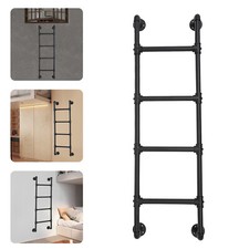 RV 49" Tall Bunk Bed Ladder Black Finish Optional Mounting Brackets