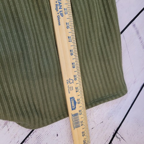 Blue Blush Los Angeles Khaki Green Long Sleeve Dress Large - Picture 8 of 10