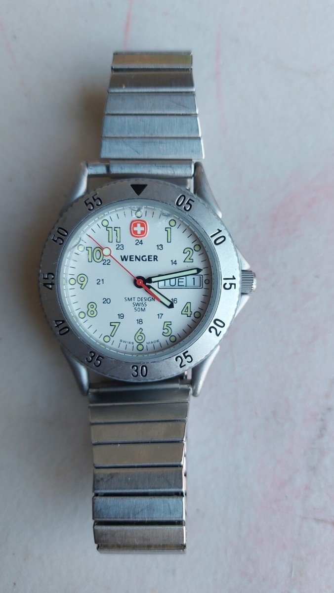 Wenger S.M.T. Design 50M Swiss Army Knife Watch 096.0636 Stainless 