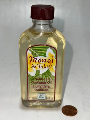 Yves Rocher Monoi de Tahiti Traditional Gardenia Oil 3.4 Ounces Rare