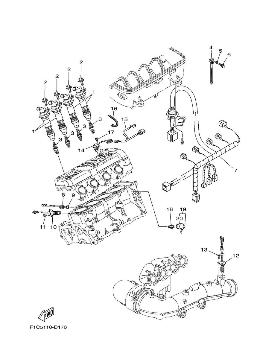 FX140Cruiser'06 OEM (ELECTRICAL-2) IGNITION COIL ASSY Used FX140Cruiser'06 OEM (ELECTRICAL-2) IGNITION COIL ASSY Used